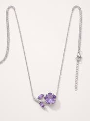 Modenaire Crystal Daisy Flower Pendant Necklace