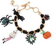 Betsey Johnson Halloween Charm Toggle Bracelet