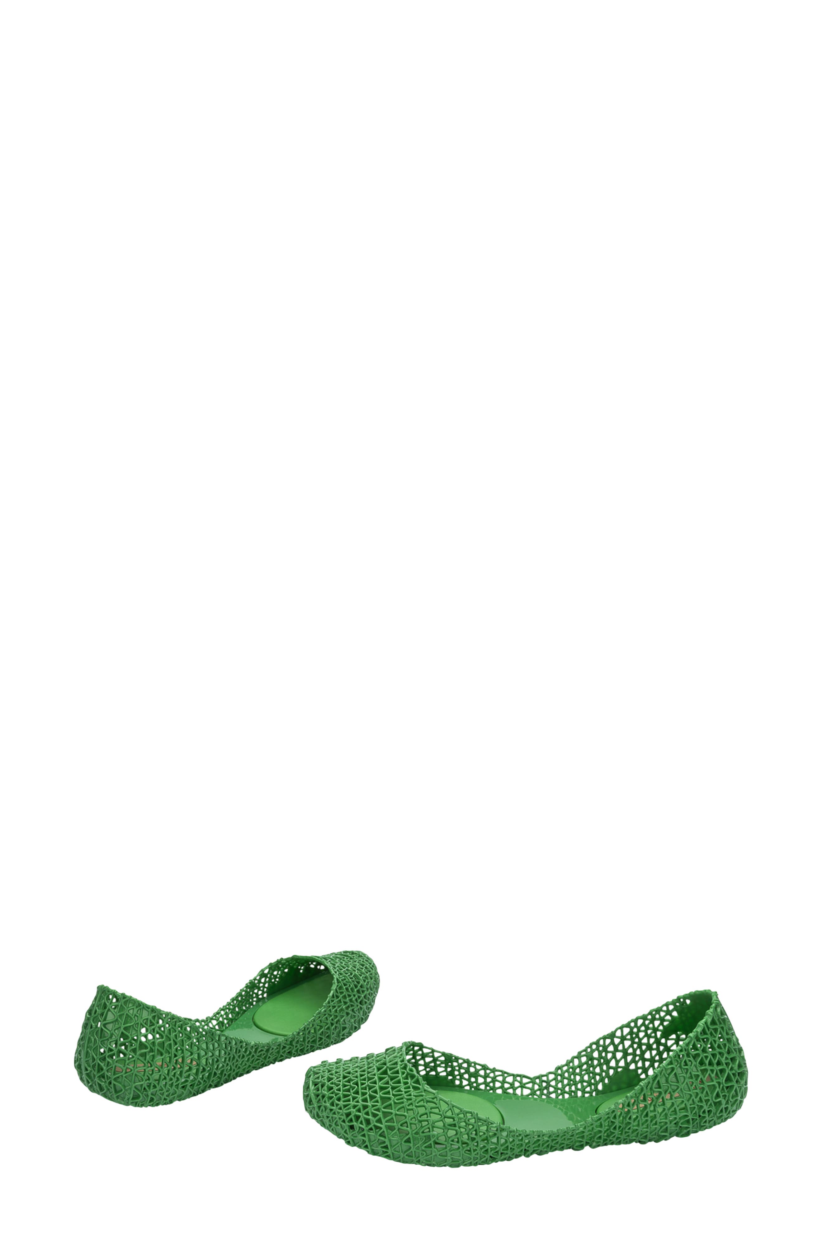 Melissa Campana Papel Flat, Alternate, color, Metallic Green