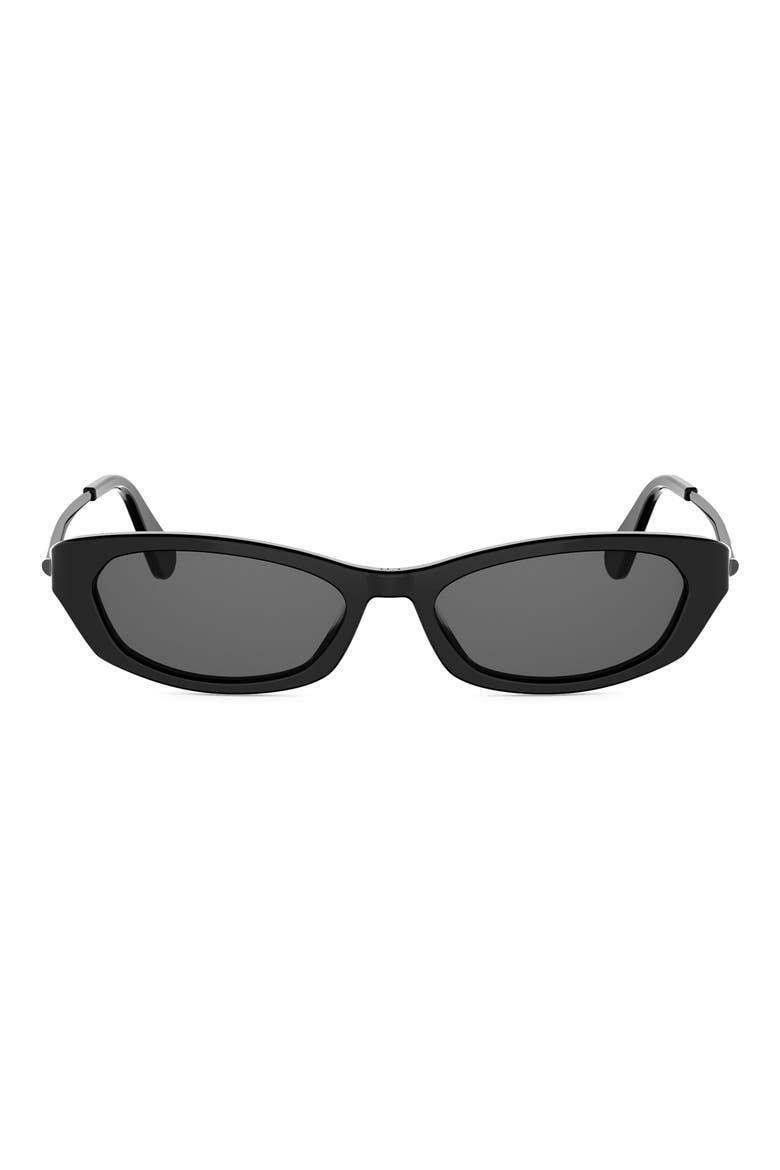 D-Moon B2I Butterfly Sunglasses, Main, color, SHINY BLACK / SMOKE