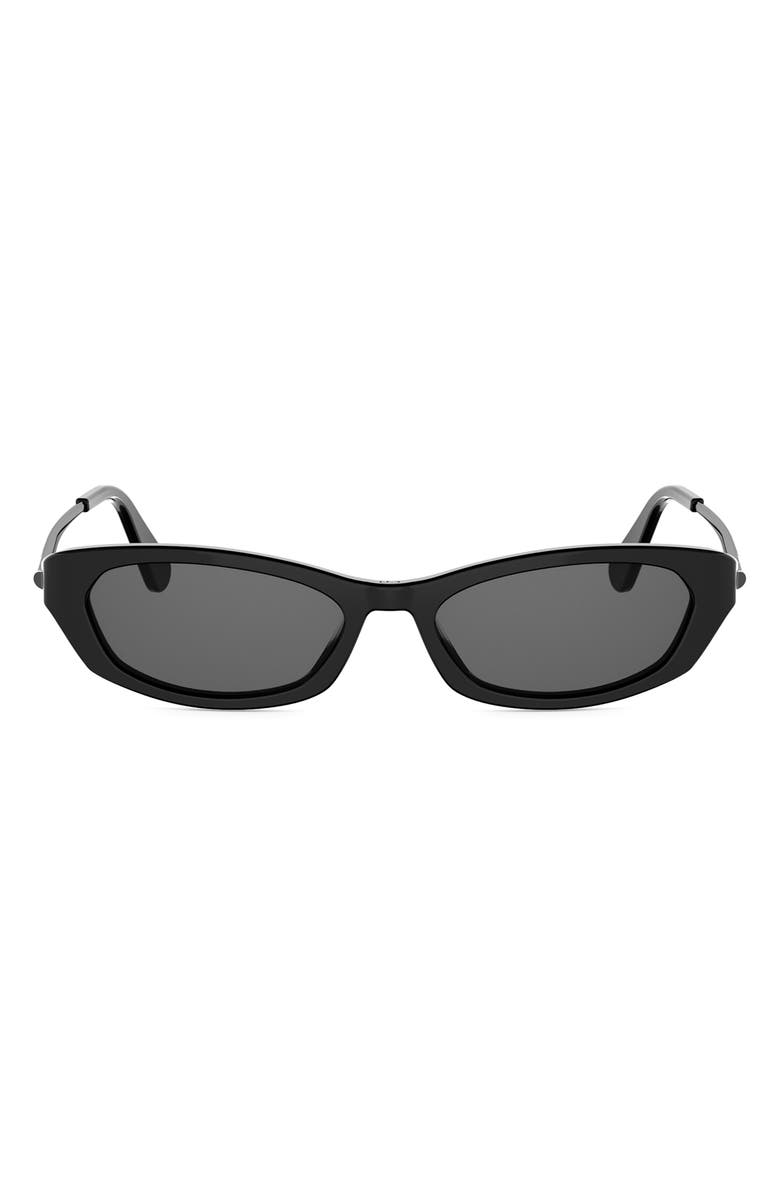 DIOR D-Moon B2I Butterfly Sunglasses, Main, color, Shiny Black / Smoke