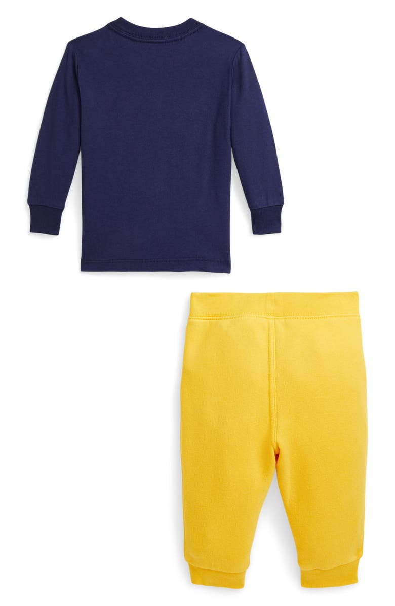 Ralph Lauren Polo Bear Long Sleeve Cotton Graphic T-Shirt & Joggers Set, Alternate, color, 
