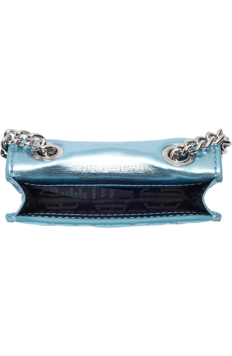 KG Kurt Geiger Micro Brixton Quilted Shoulder Bag, Alternate, color, Medium Blue