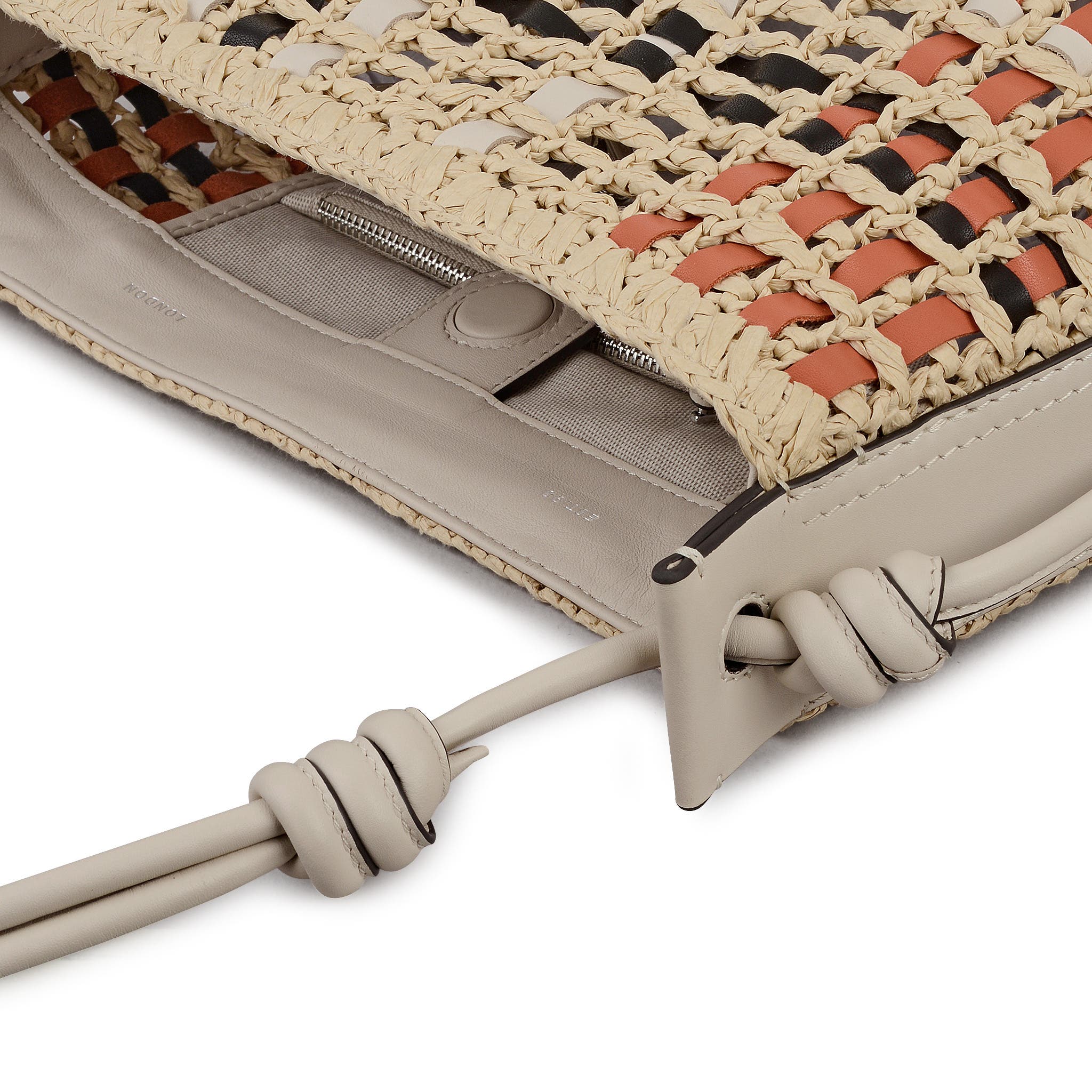 Radley The Camden - Raffia Check Medium Open Top Woven Shoulder Bag, Alternate, color, Natural