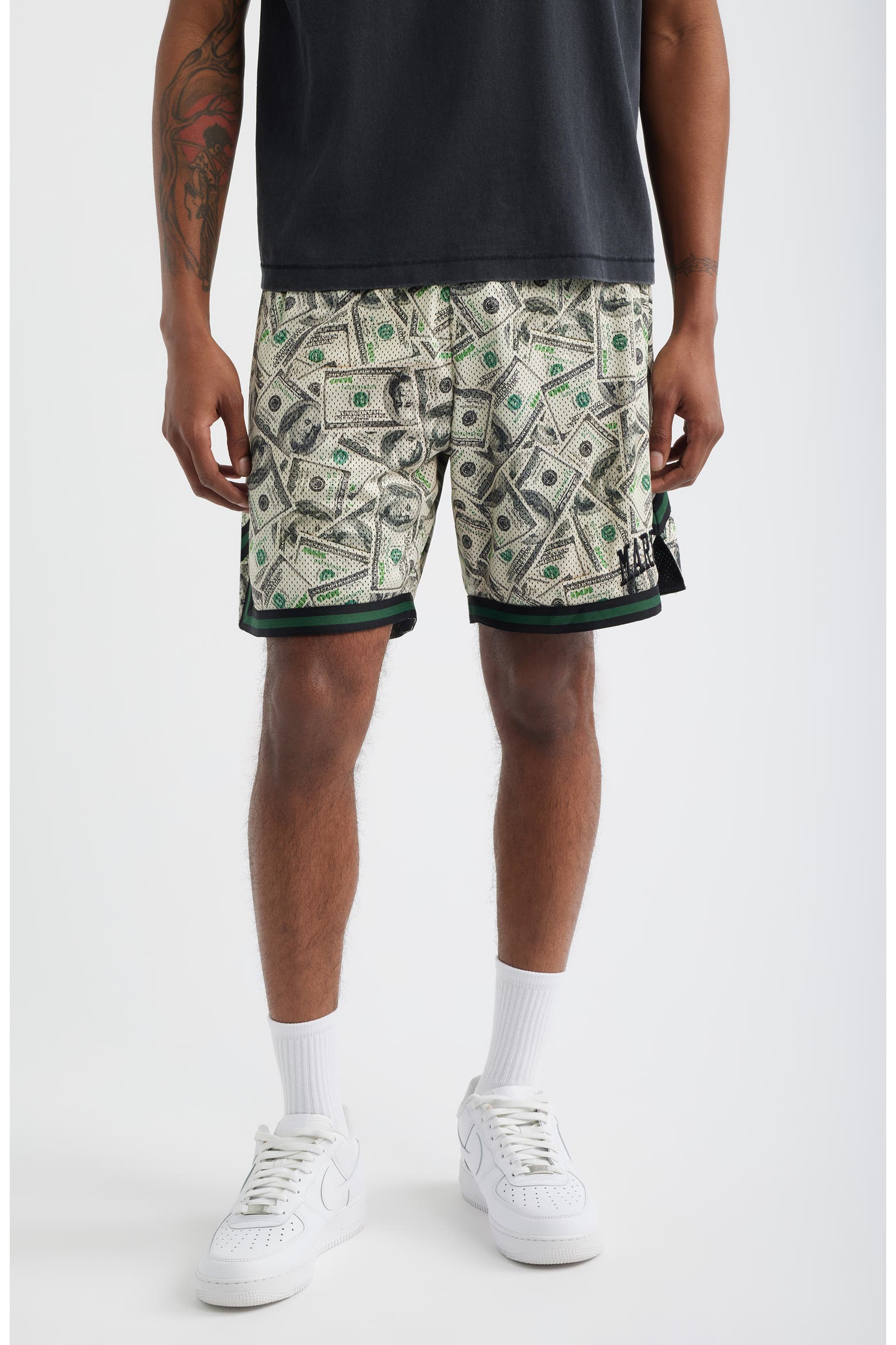 Money Arc Perforated Game Shorts