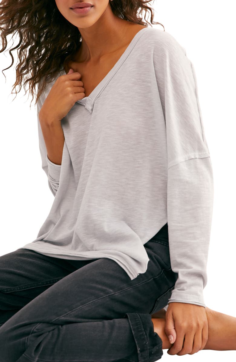 Free People We the Free On My Mind V-Neck Shirt, Main, color, 