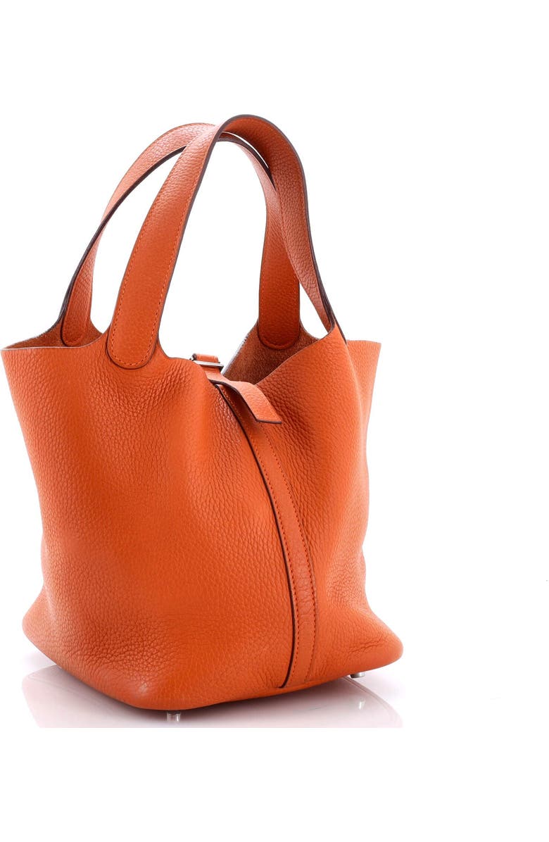 Pre-Owned Hermes Picotin Lock Bag Clemence MM, Alternate, color, Potiron