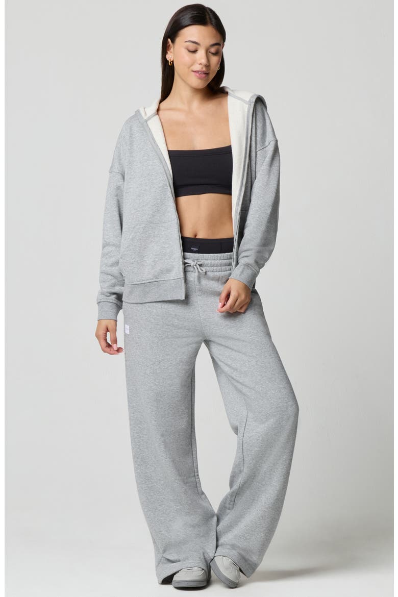 Cozy Crush Forever Embroidered Oversize Graphic Zip Hoodie, Alternate, color, HEATHER GREY CHERRY