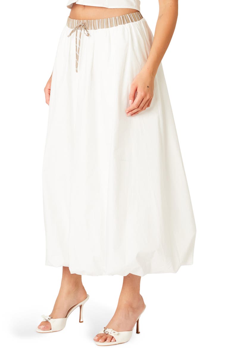 Nia Victoria Midi Skirt, Alternate, color, Taupe