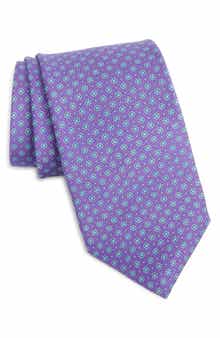 David Donahue Neat Silk Tie