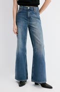MANGO High Waist Wide Leg Jeans