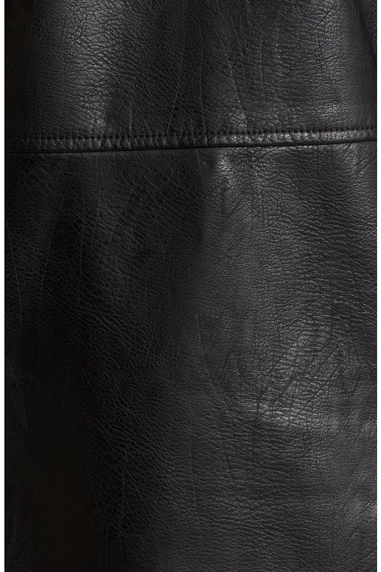 Levi's® Faux Leather Moto Jacket, Alternate, color, BLACK