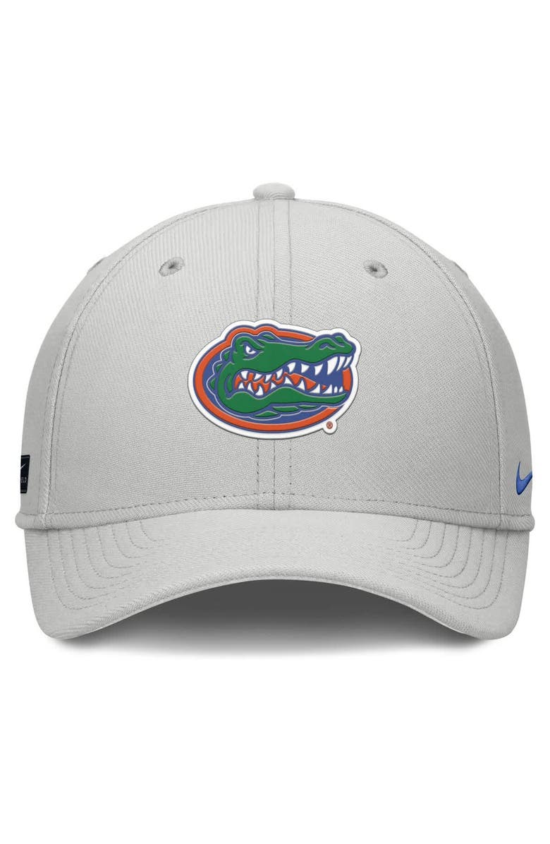 Nike Men's Nike  Gray Florida Gators Rise Practice Performance Adjustable Hat, Alternate, color, 