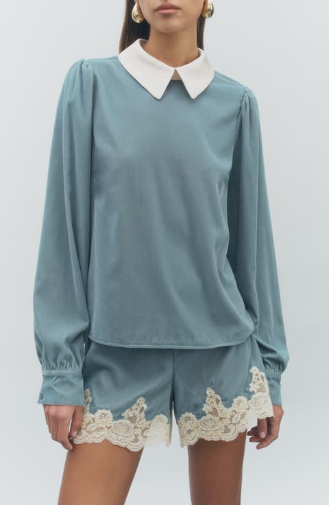 Benny Contrasting Collar Top