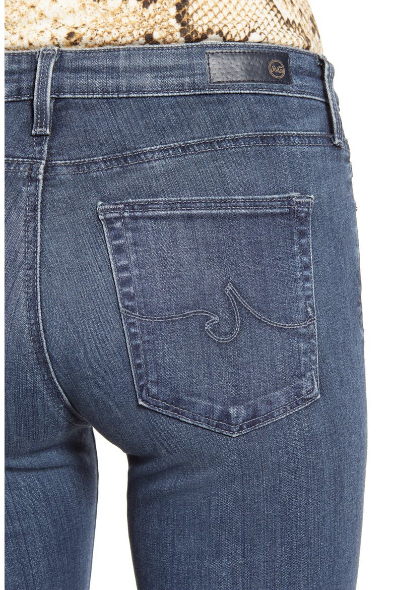 'The Prima' Mid Rise Cigarette Skinny Jeans, Alternate, color, PACIFIC INDIGO