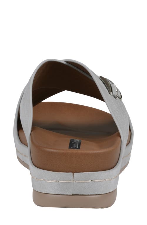Gc Shoes Carter Comfort Slide Sandal In Silver