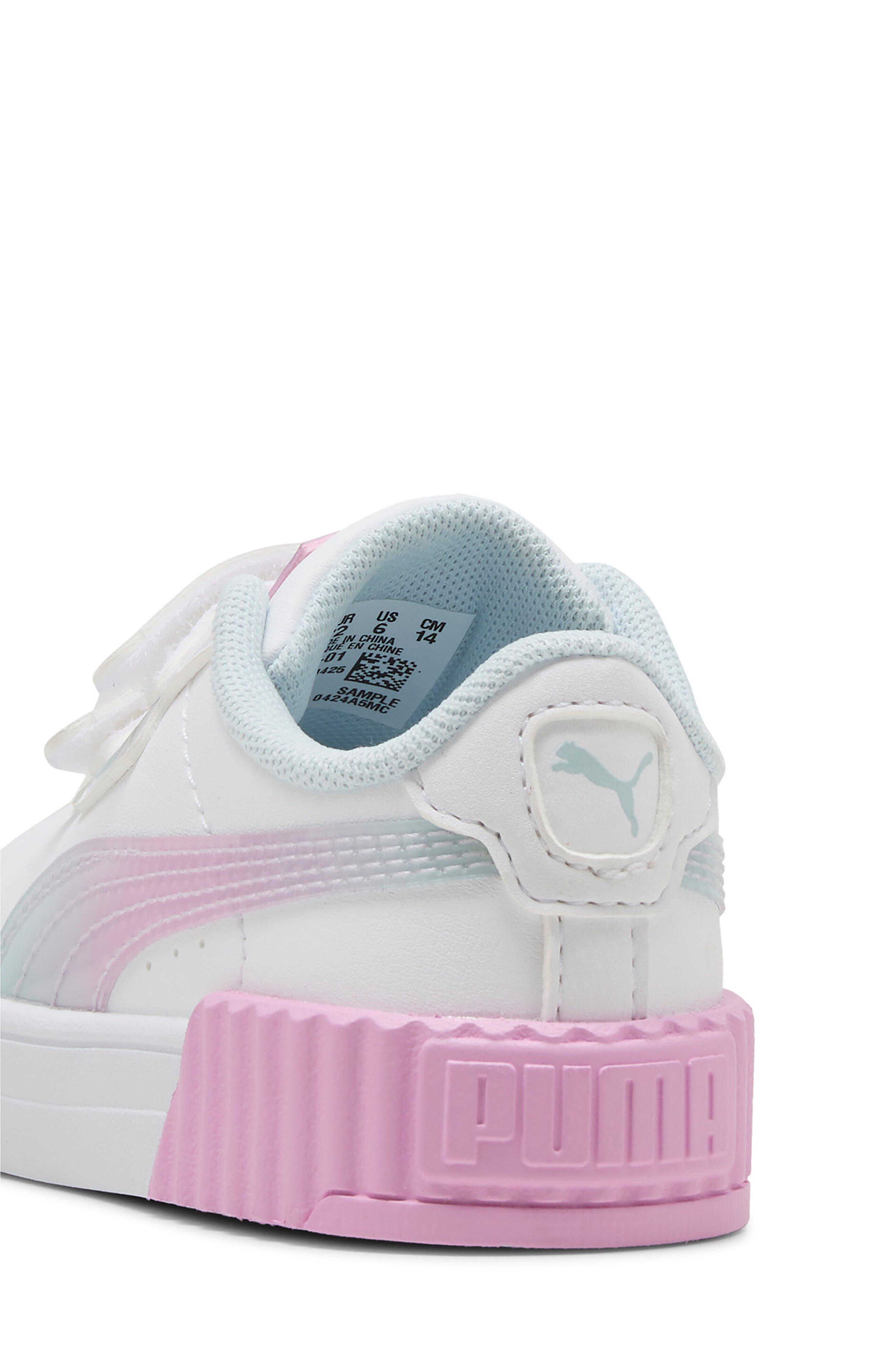 Kids' Carina 3.0 First Blossom Sneaker, Alternate, color, PUMA WHITE/ MAUVE GLOW
