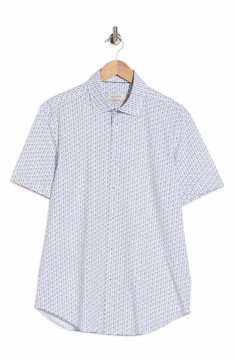 Bugatchi Short Sleeve Woven Shirt
