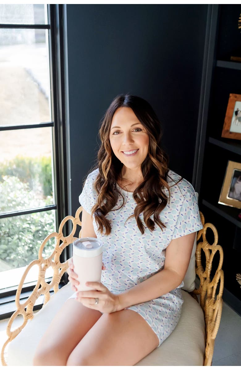 Lila and Hayes Riley Women's Pajama Short Set, Alternate, color, Tennis Match Pink