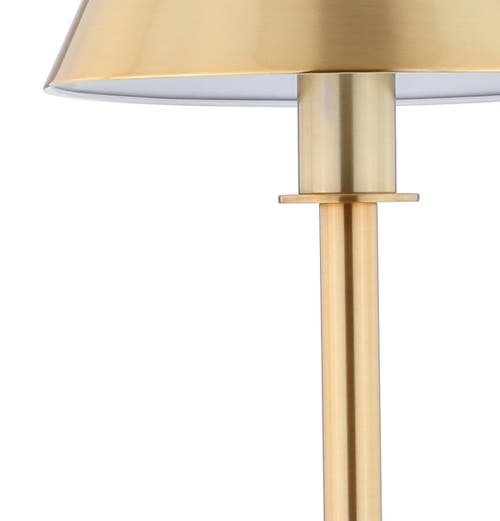 Jonathan Y Designs Roxy 26in Metal Shade Table Lamp In Brushed Brass Gold