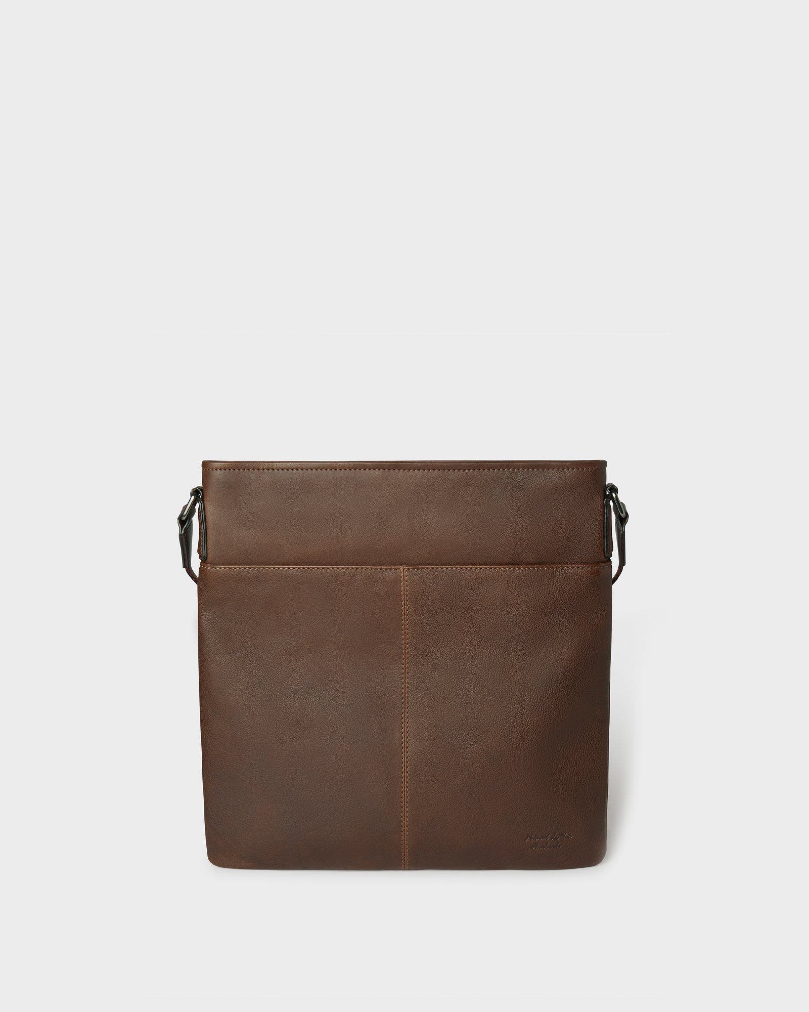 Osprey London The Compass Leather Crossbody Bag, Alternate, color, Tan