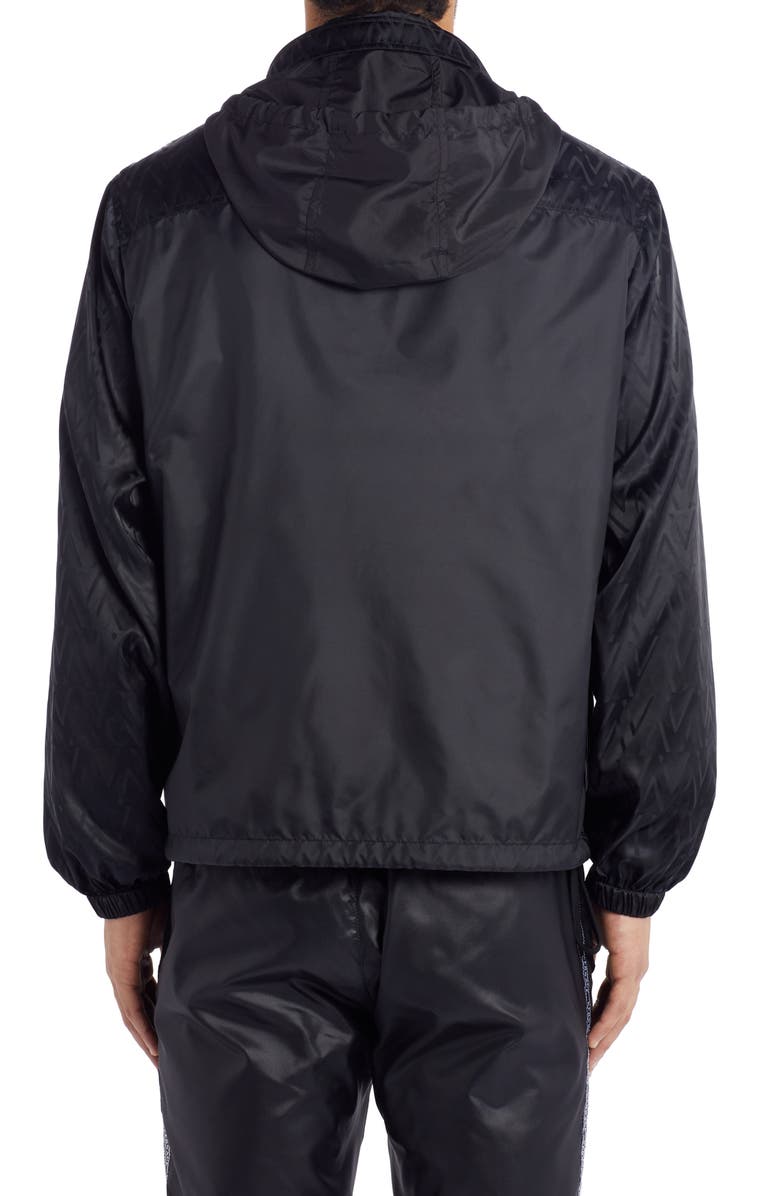 Versace Medusa Hooded Nylon Jacket, Alternate, color, 