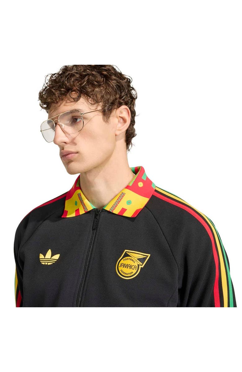 adidas Men's adidas Black Jamaica National Team Anthem Full-Zip Jacket, Alternate, color, Black