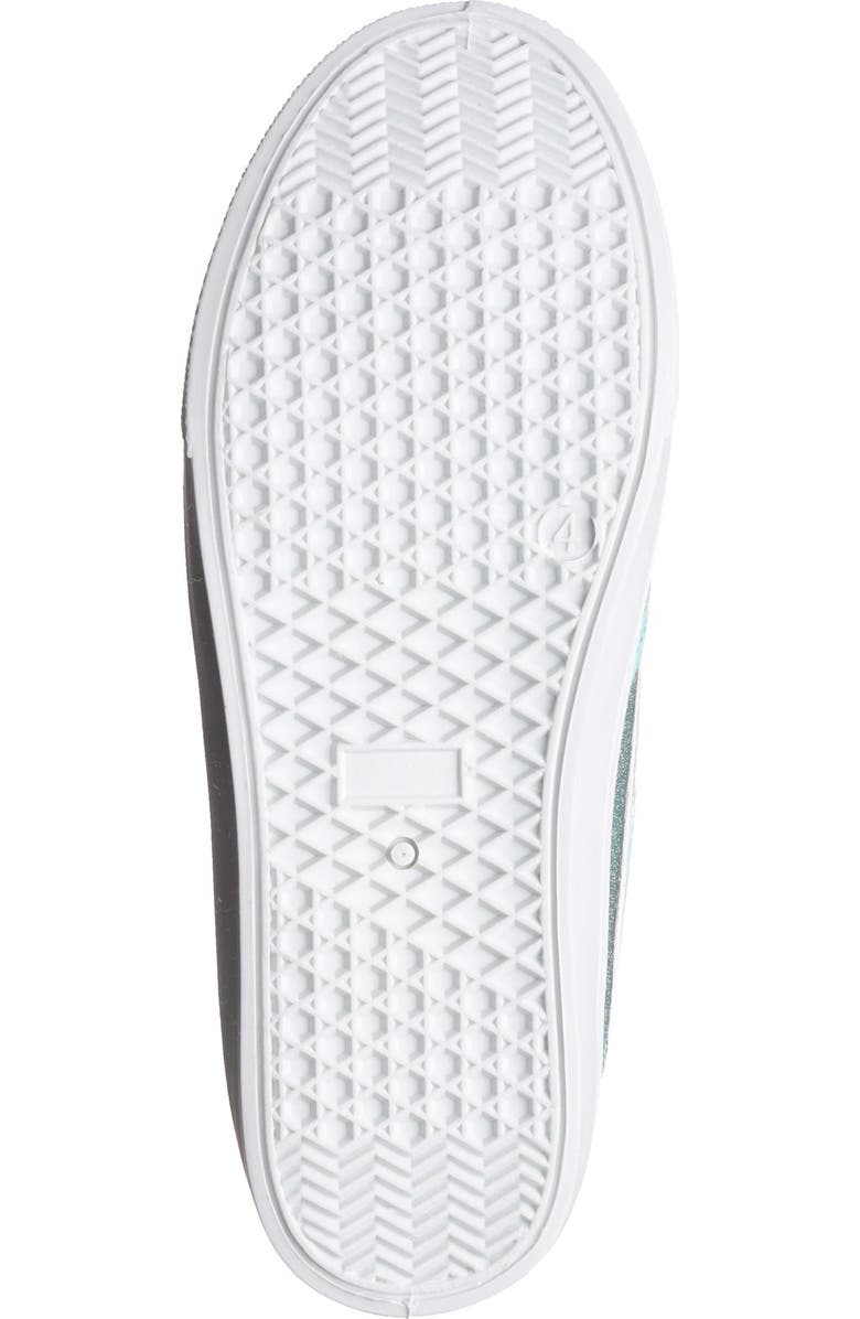 OLIVIA MILLER Perforated Glitter Slip-On Sneaker, Alternate, color,