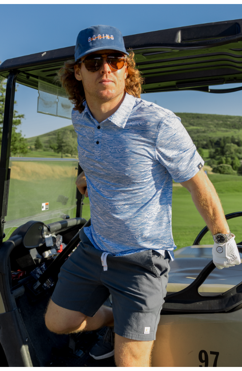 Baja Llama Roll Tides - Swingers Performance Polo, Alternate, color, Blue