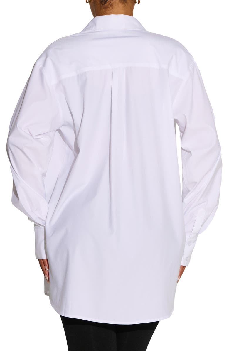 Naked Wardrobe Oversize Button-Up Shirt, Alternate, color, 