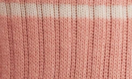 Le Bon Shoppe Girlfriend Stripe Quarter Socks In Pink