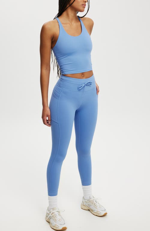 Cotton On Body Ultimate Run Rib 7/8 Tight In Adrift Blue