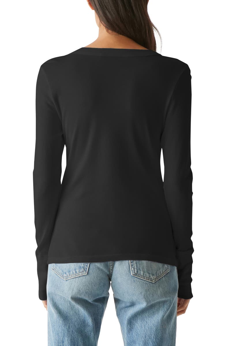 Michael Stars Kelso Wide Crewneck Long Sleeve T-Shirt, Alternate, color, 