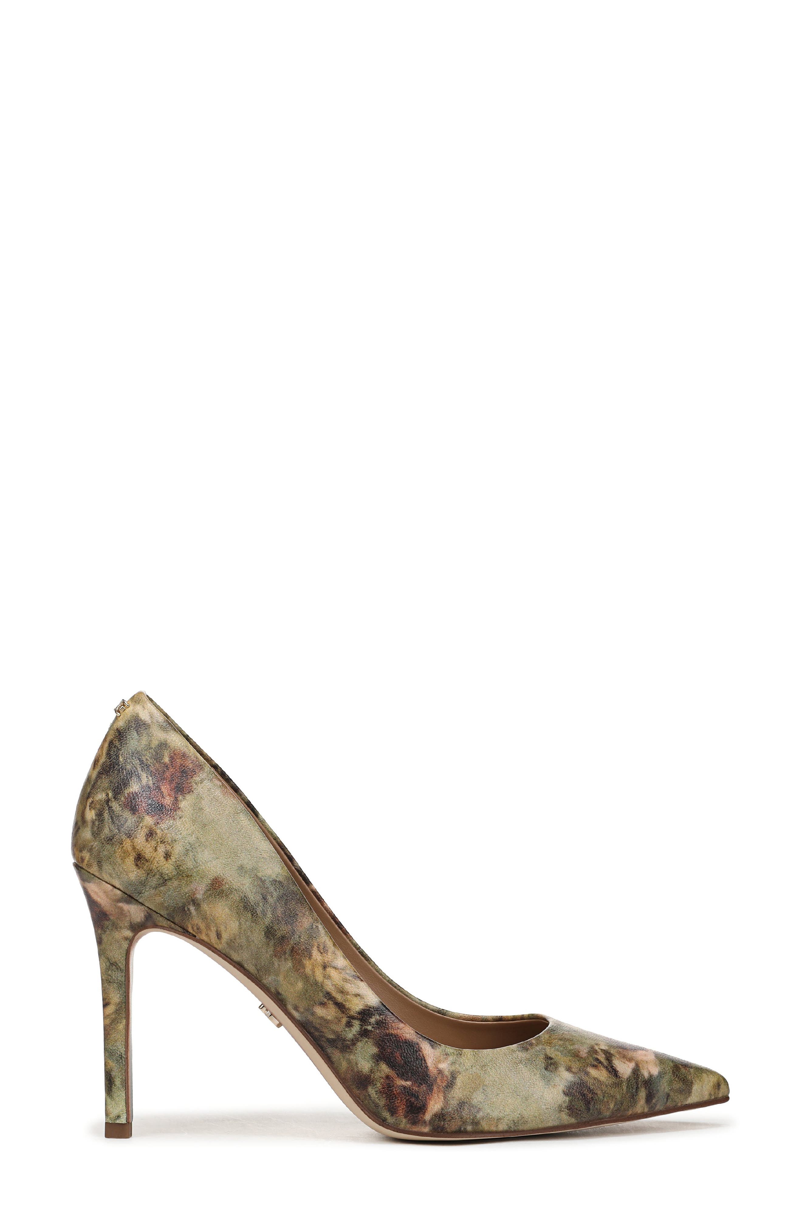 Sam Edelman Hazel Pointed Toe Pump, Alternate, color, Sage Multi