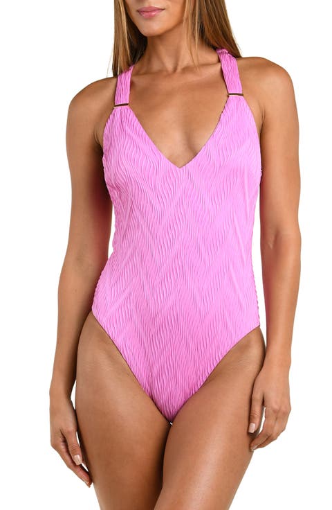 Etheral Echo Plunge One-Piece Swimsuit
