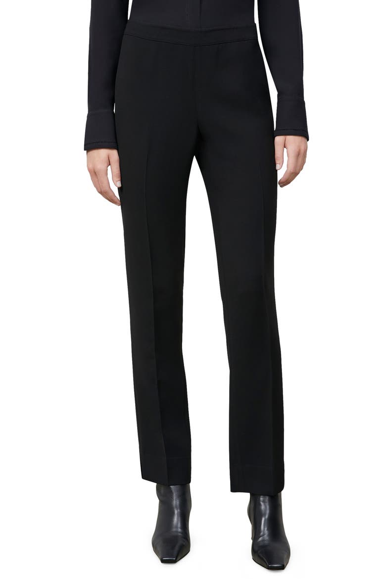 New York Bleecker - Finesse Crepe Pants, Main, color, BLACK