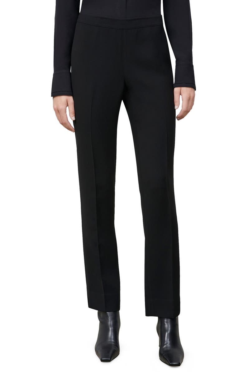 Lafayette 148 New York New York Bleecker - Finesse Crepe Pants, Main, color, Black