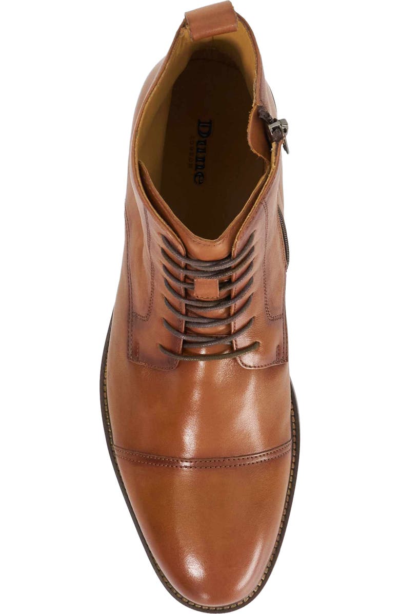 Dune London Matias Lace-Up Cap Toe Boot, Alternate, color,