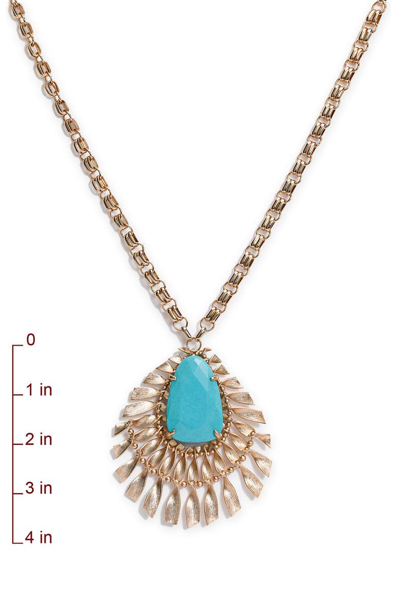 Statement Pendant Necklace, Alternate, color, TURQUOISE
