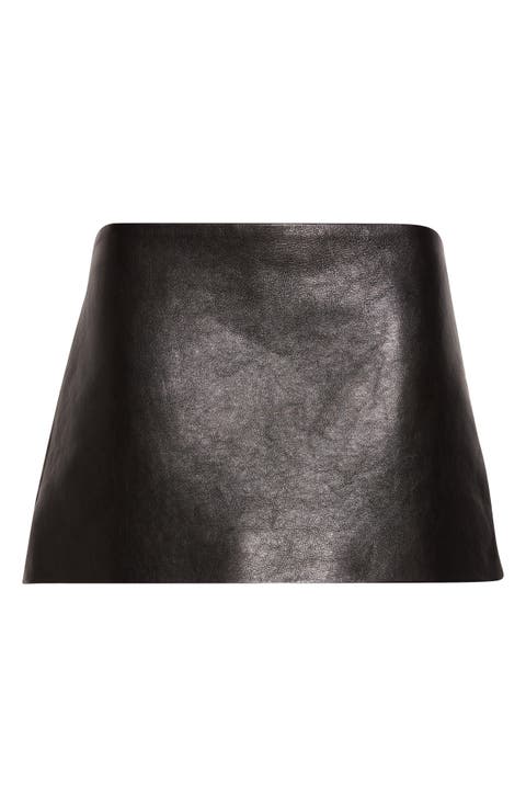 Jett Leather Miniskirt