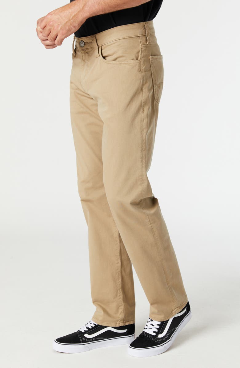 Mavi Jeans Zach Twill Straight Leg Pants, Alternate, color, Khaki Twill