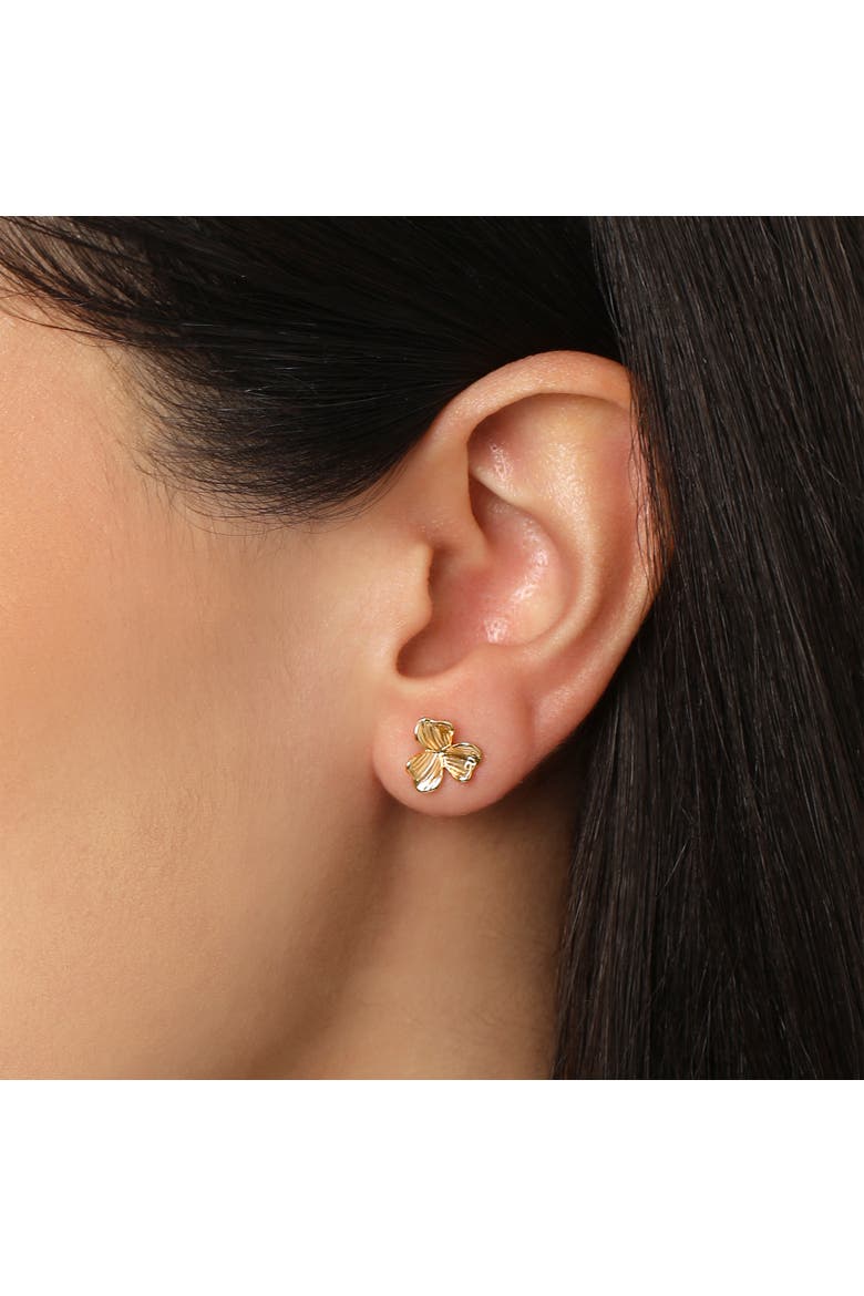 Gold-Tone Bow, Butterfly & Pearl Stud & Hoop Earring Set, 12 Pairs, Alternate, color, Gold