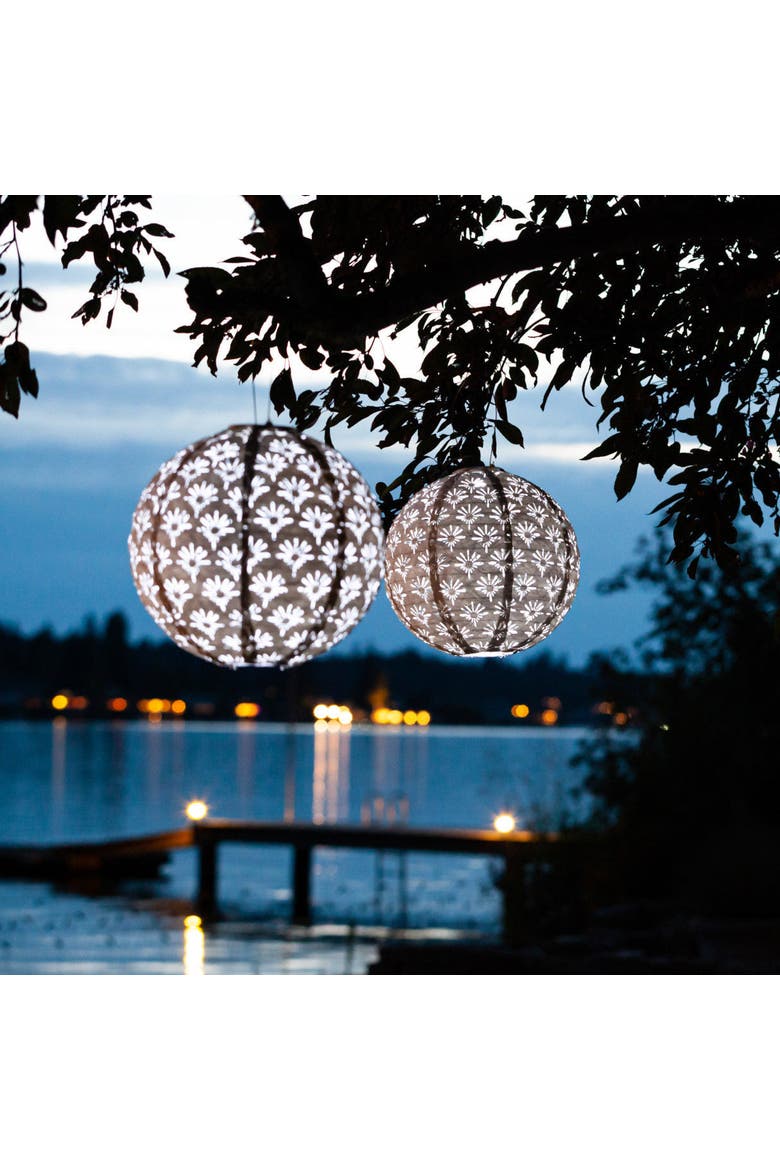 Soji Stella - Deco Globe Solar Lantern, Alternate, color, White