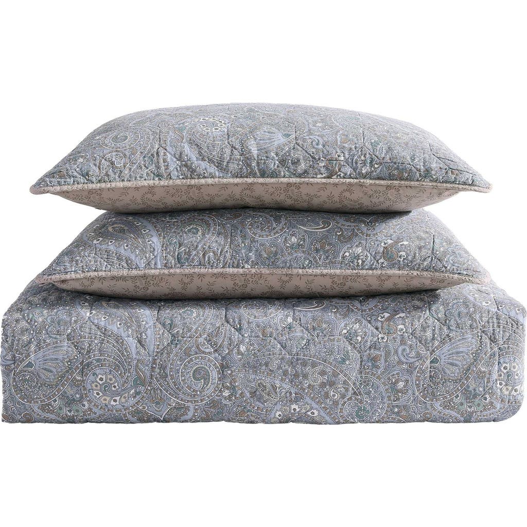 Stone Cottage Emilia Reversible Quilt & Sham Set In Gray