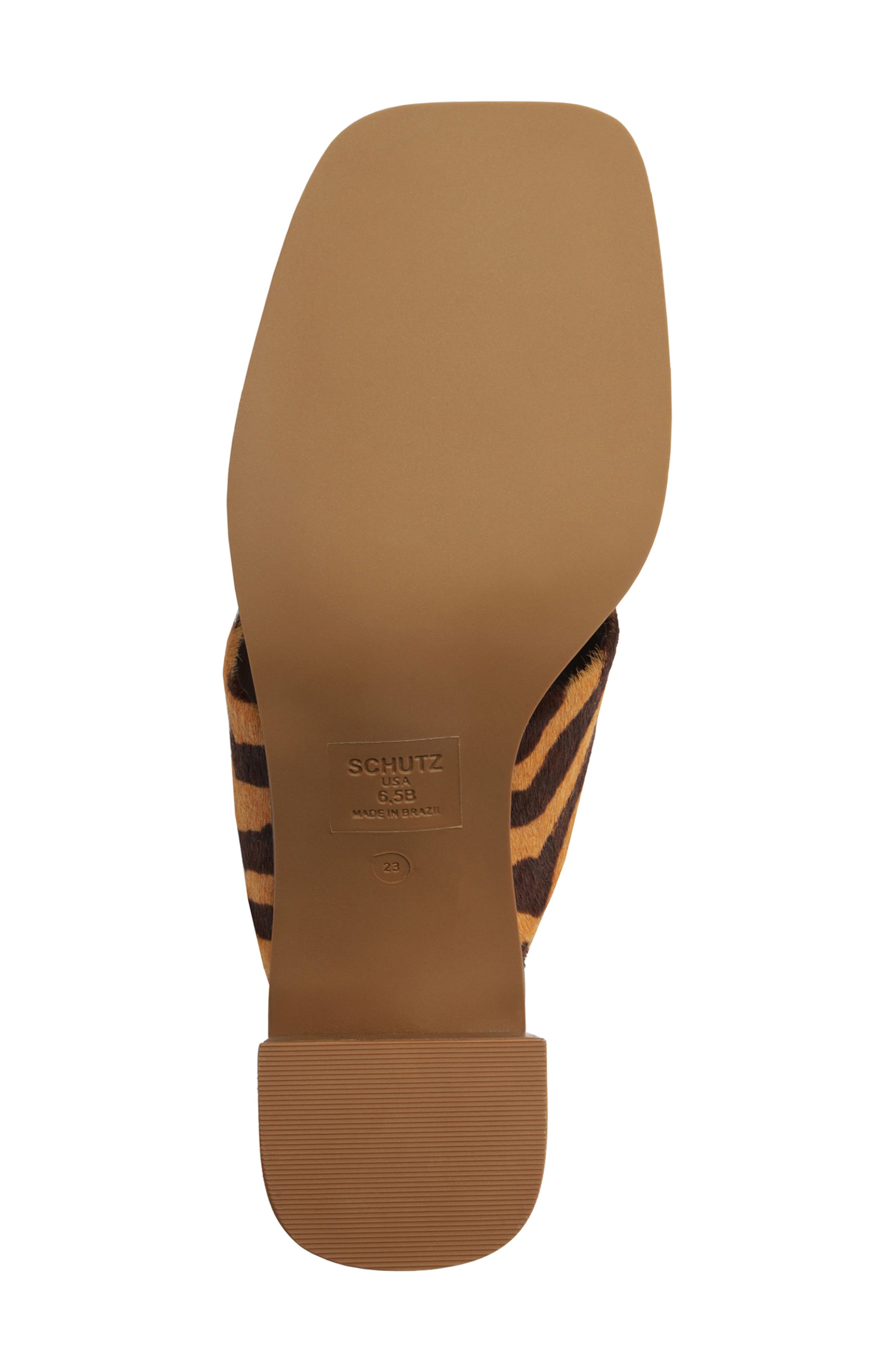 Schutz Martha Flip Flop, Alternate, color, Natural/ Pecan Brown