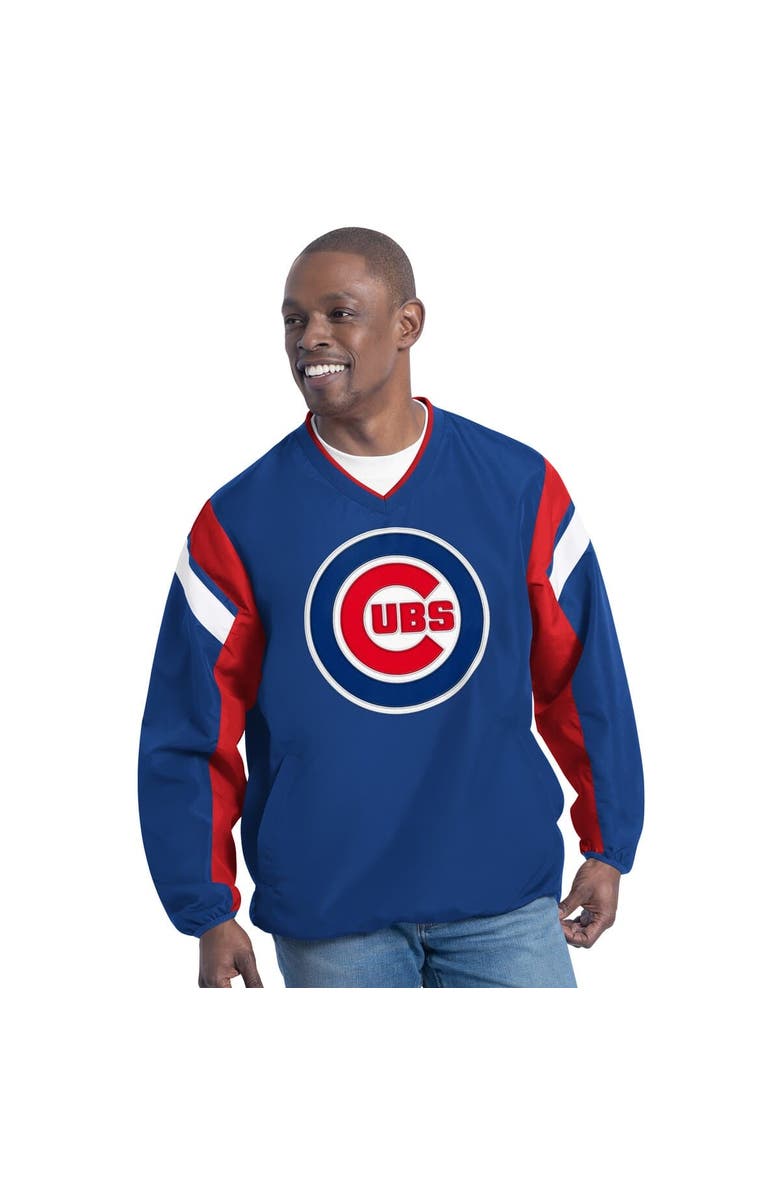 G-III SPORTS BY CARL BANKS Men's G-III Sports by Carl Banks Royal Chicago Cubs Double Coverage V-Neck Pullover, Main, color, Royal