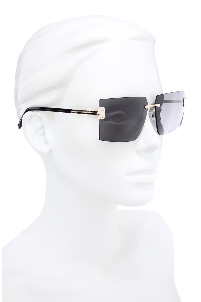 62mm Rectangular Sunglasses, Alternate, color, GOLD / SMOKE