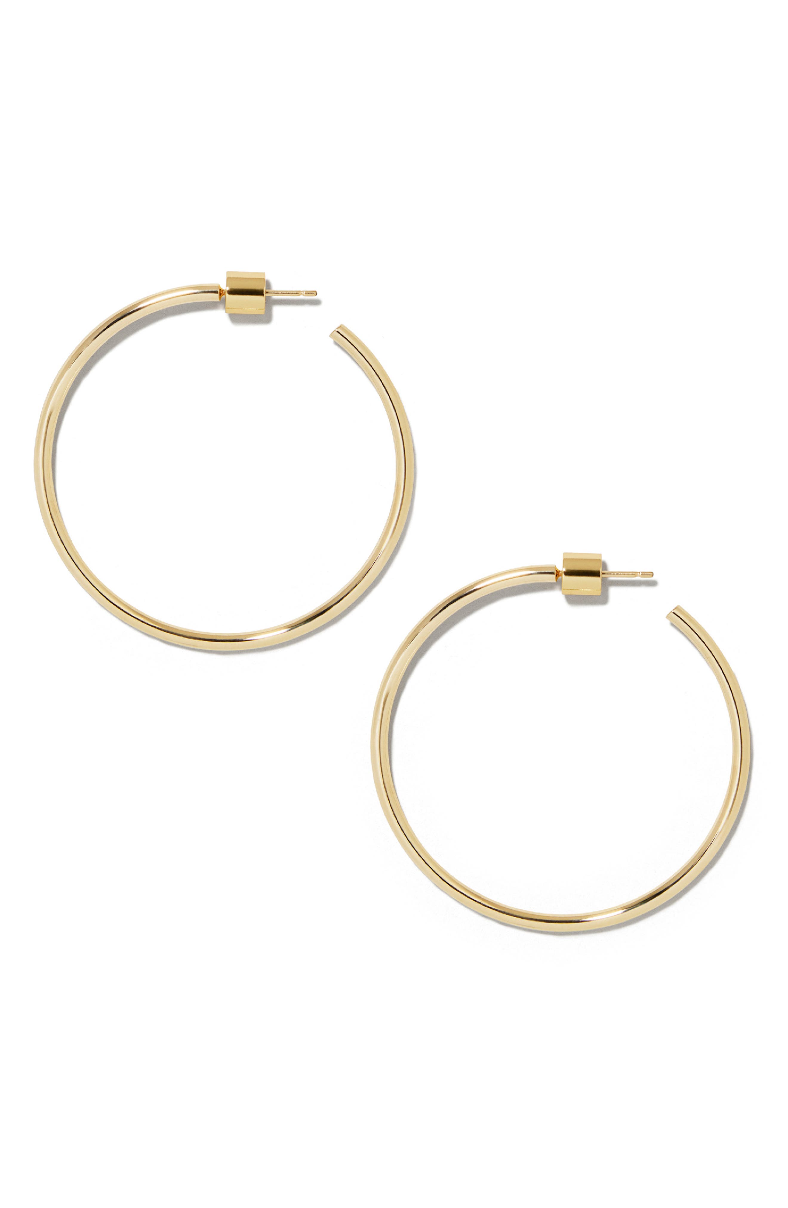 Jennifer Fisher Thread Baby Hoops, 1.5-Inch in Gold at Nordstrom