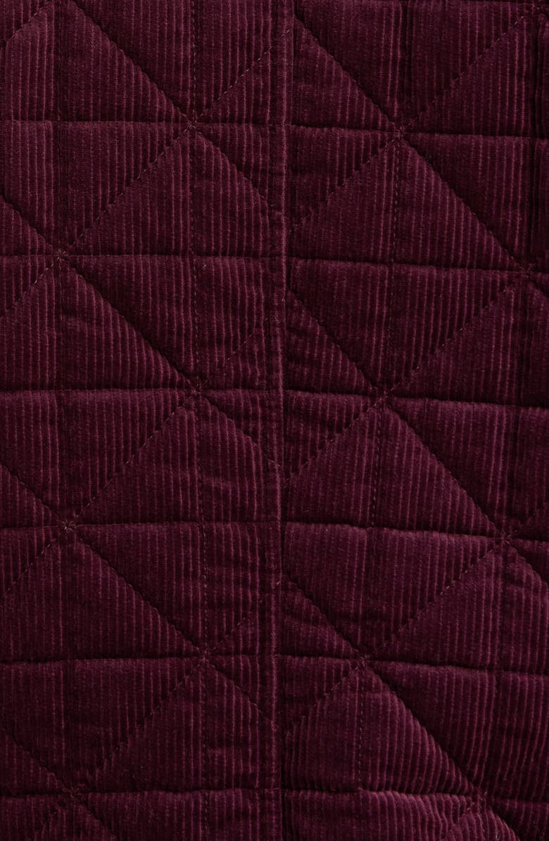 Seasalt Cornwall Incoming Tide Quilted Organic Cotton Corduroy Jacket, Alternate, color, Dark Hellebore