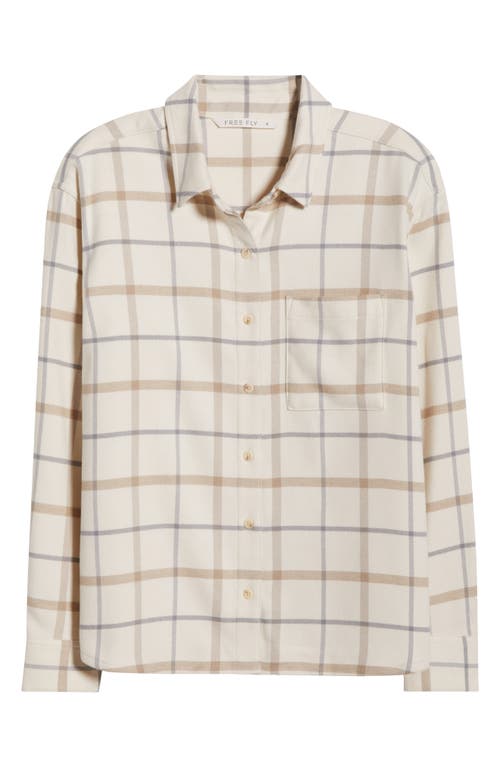 Free Fly Seawool Flannel Shirt In Neutral